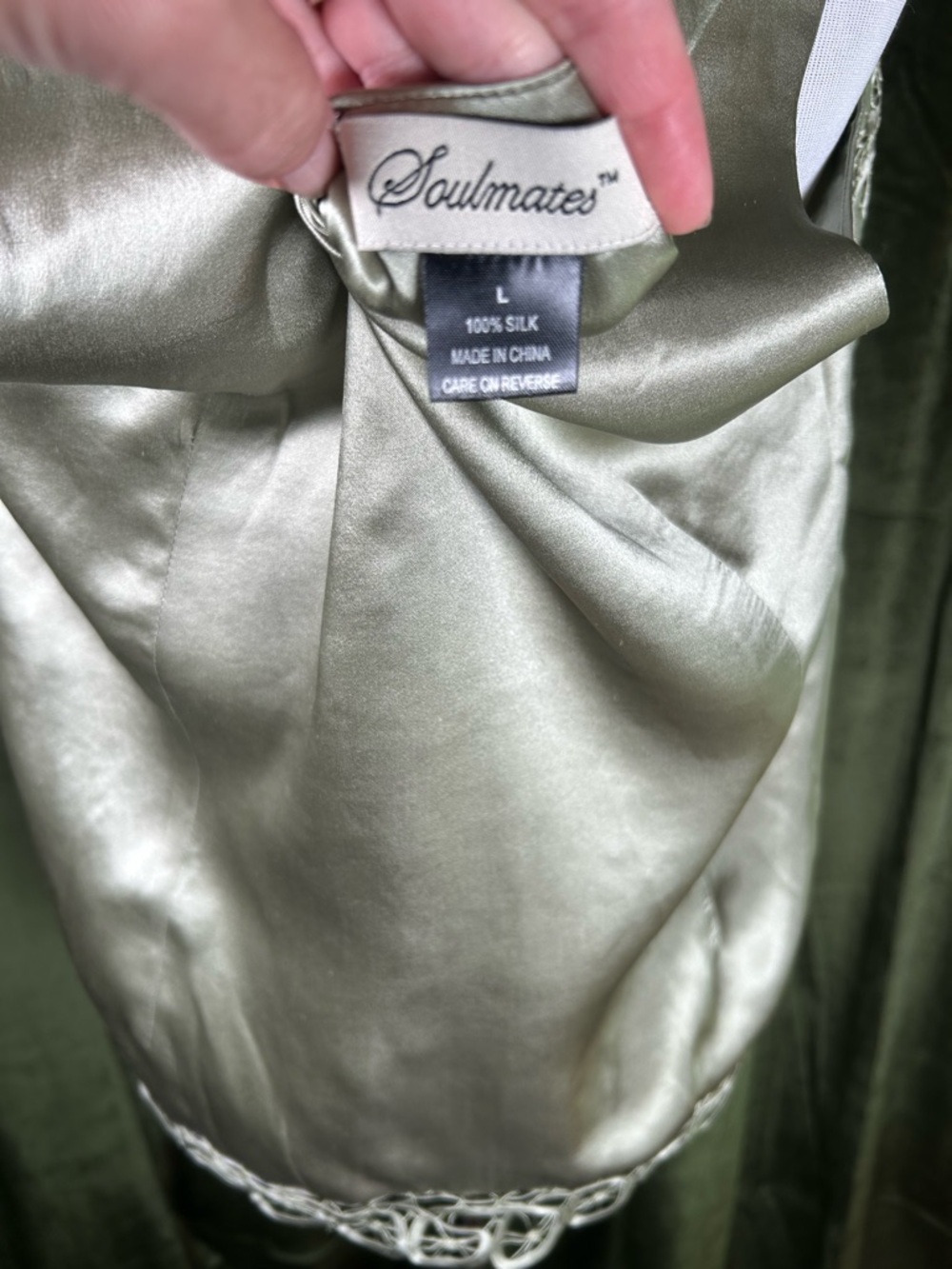 Stunning Vintage Soulmates Hand-Crocheted 100% Silk Formal Tank Top - Picture 5 of 5